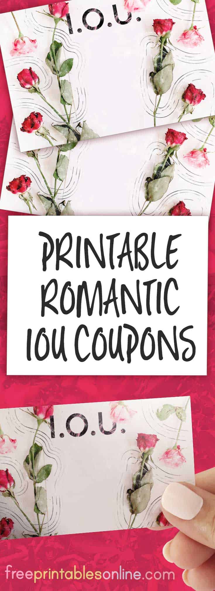 Valentines iou coupons