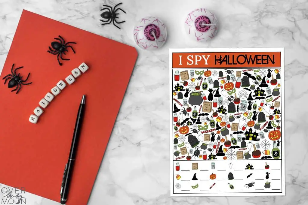I Spy Printable Halloween Game