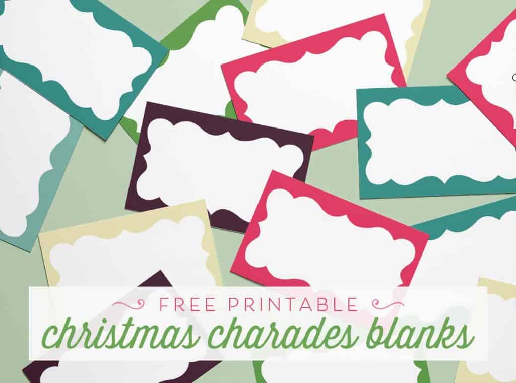 Blank Christmas Charades